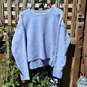 Free People Luna Pullover in Frozen Violet NBW